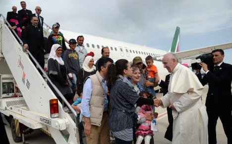 Pope’s refugee families settle into Roman life