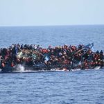 Striking pictures capture moment of migrant shipwreck
