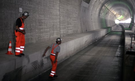 Vast Swiss rail tunnel finally sees light at end of long wait