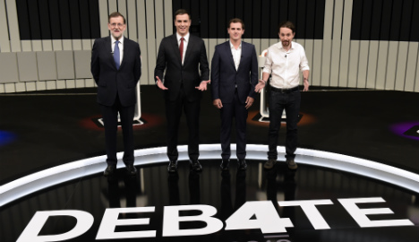 Spain's party leaders clash in pre-election debate