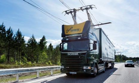 Sweden trials electrified highway for trucks