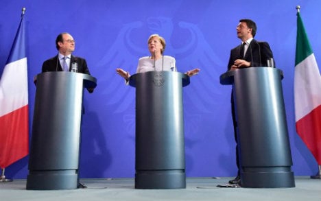 Italy, Germany and France vow 'new impulse' for EU