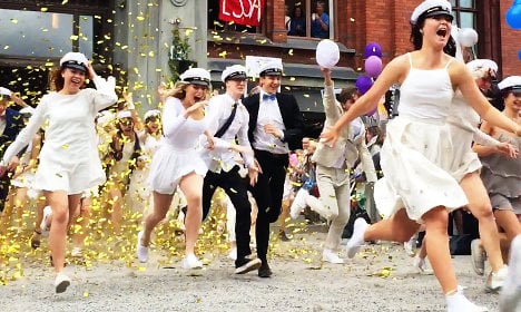 Is this Sweden's coolest ever graduation dash?