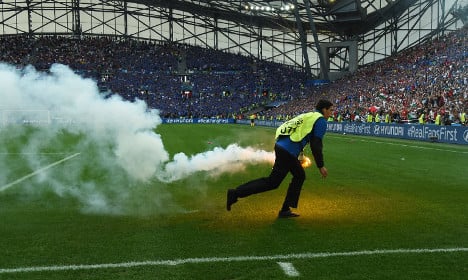Are fans at Euro 2016 hiding flares in their rectums?