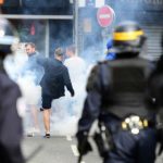 England fans in fresh clashes with riot police in Lille