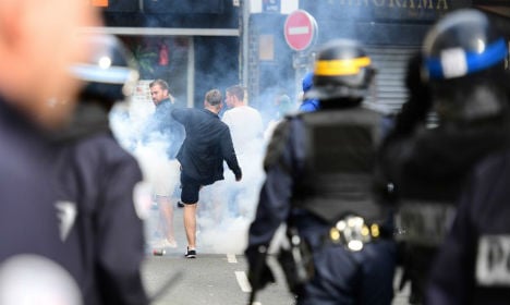 England fans in fresh clashes with riot police in Lille