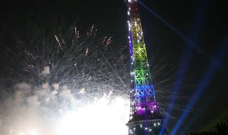 Eiffel Tower to be lit in colours of rainbow flag after US attack