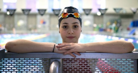 Berlin refugee teen prepares to swim at the Olympics