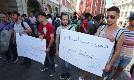 'Not in my name': Refugees demonstrate in Würzburg
