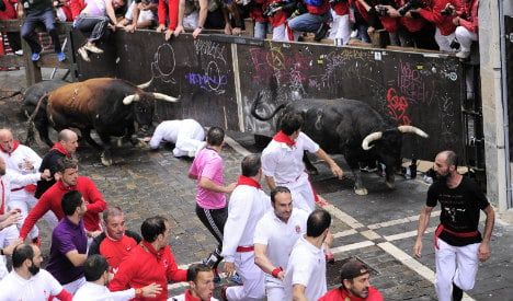 American tourist gored in leg during Pamplona bull run