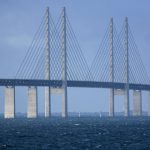 Cyclists halt traffic on bridge from Denmark to Sweden