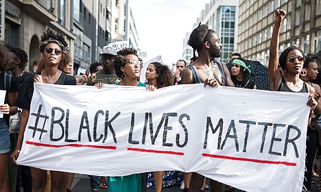 Black Lives Matter demonstrates in Copenhagen
