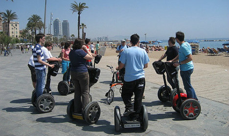 Barcelona bans Segways from tourist clogged waterfront