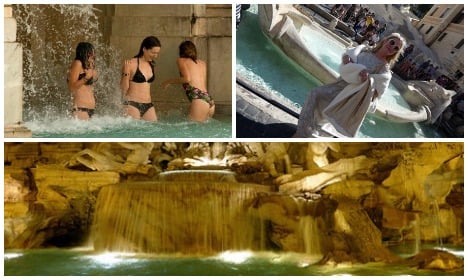 Rome cracks down on splash-happy fountain dippers