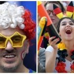 Germany v Italy: battle of hair, towers and two-wheelers