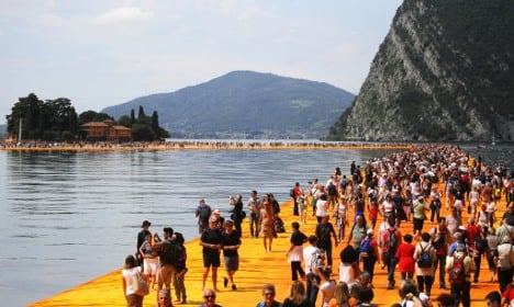Floating Piers Project on Italian lake closes
