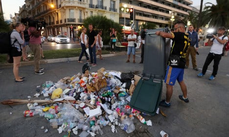 Garbage and stones form pile of hatred for Nice killer