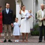 From left, Silvia, Daniel, Estelle, Victoria, Oscar and King Carl XVI Gustaf.Photo: Jonas Ekströmer/TT