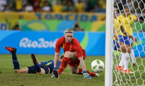 Swedish women's football team thrashed by Brazil