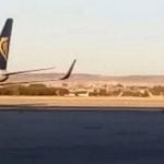 Desperate Ryanair passenger chases after missed flight