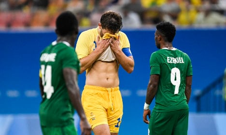 Swedish footballer left in tears by national anthem debate