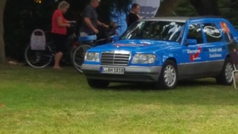 AfD accused of using neo-Nazi symbols on campaign car
