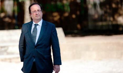 Where did President Hollande go for his summer holiday?