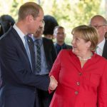 And then it was time to meet the Big Cheese, Chancellor Merkel, and it seemed she was very pleased to meet him...Photo: DPA