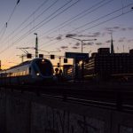 Trains in Stockholm.Photo: Zhang Huichen