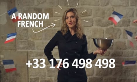 You can now dial France and speak to 'a random French'