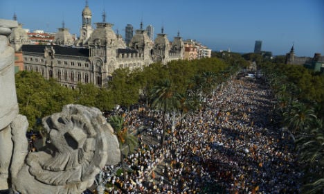Vast crowds demand Catalan independence from Spain