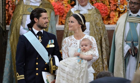 Royal baptism day for Sweden's Prince Alexander