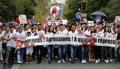 Chinese Parisians march for greater security