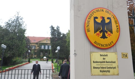 Turkey detains 4 over alleged threat to German embassy