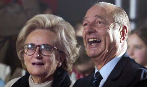 Chirac's wife hospitalised while ex-president remains ill