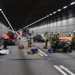 Train ‘burns’ and cars collide in Öresund bridge drill
