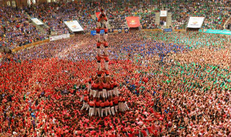 Amazing photos of Catalonia's 'human tower' contest