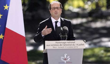 Hollande invokes unity at ceremony for Nice attack