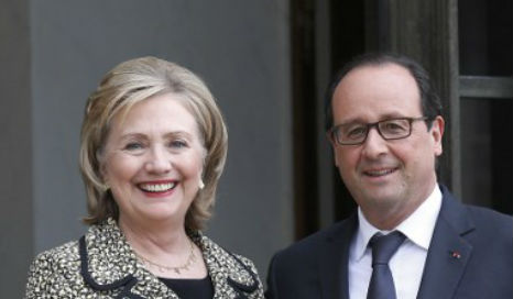 Hollande distantly related to Hillary Clinton, claims book