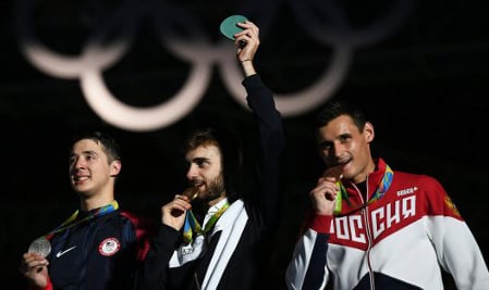 Olympic fencer’s stolen gold medal found in rubbish heap
