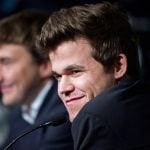 Norway’s chess champ Carlsen pulls even with Russian grandmaster
