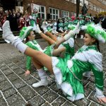 Young women dance at the opening of the Karneval in Cottbus, Brandenburg.Photo: DPA