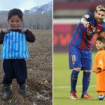 Afghan boy who made Messi shirt out of plastic bag finally meets his hero