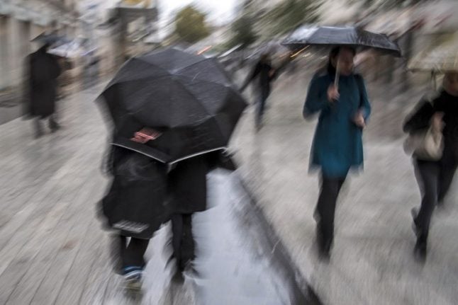 Downpours, storms, and snow put parts of France on alert