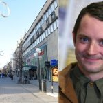 Is Elijah Wood in Sundsvall and what is he doing there?