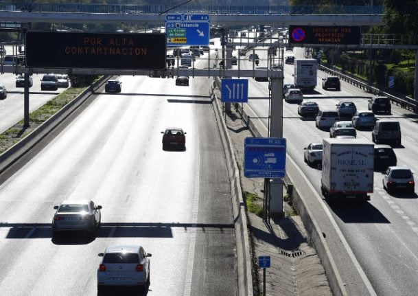 Madrid activates temporary car ban as pollution levels grow