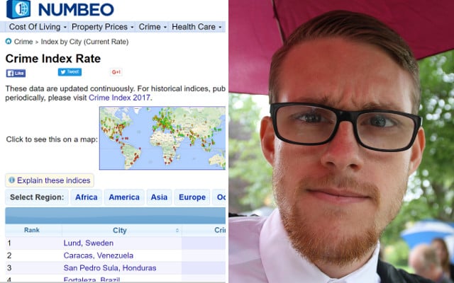 How one Swede made a city the world's 'most dangerous' to expose fake stats