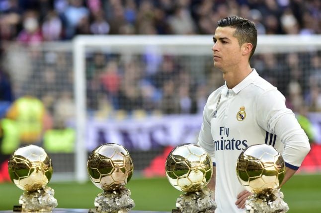 Ronaldo celebrates Ballon d'Or as record-equalling Madrid cruise
