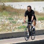 Police catch Sarkozy cycling on wrong side of the road