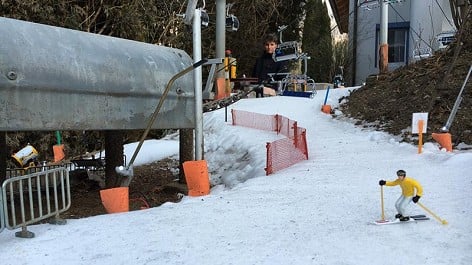 Austrian teenager builds model ski resort in his back garden